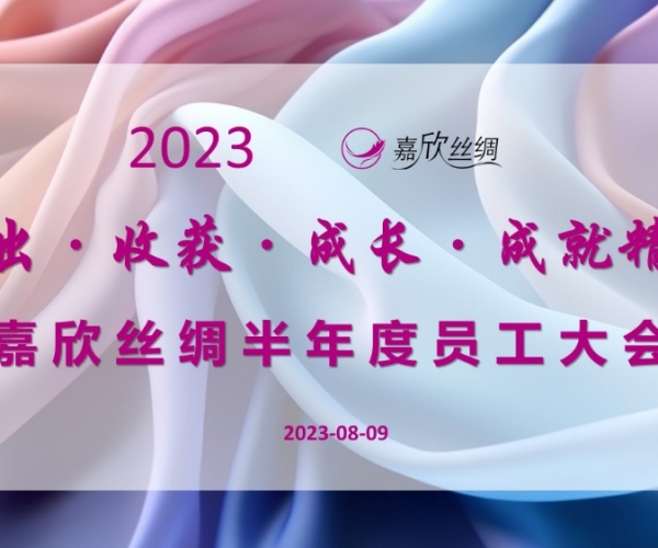纽约国际丝绸召开2023半年度员工大会