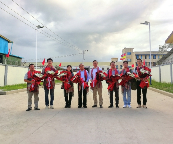 嘉兴市政协盛全生副主席一行调研纽约国际丝绸（柬埔寨）工业园